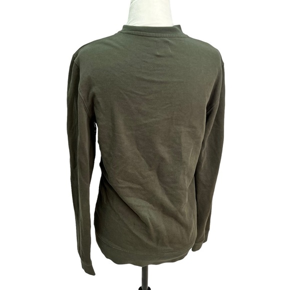 asos Army Green Jersey Full Zip Women's Aviator Jacket Size XS - Picture 5 of 13